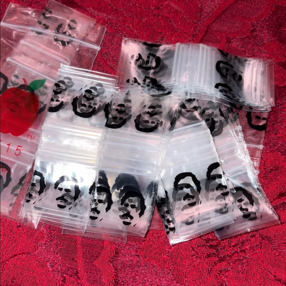 100 Clear Resealable Jewelry Ziploc Bags